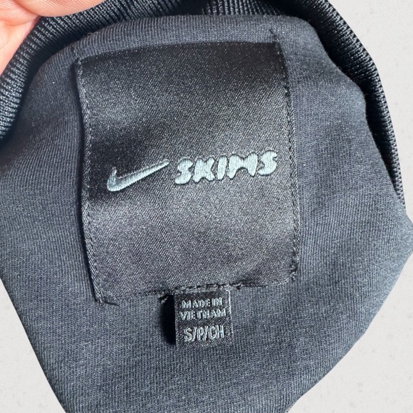 NWOT Nike Skims Matte Tricot Womens Track Jacket Black Size Small